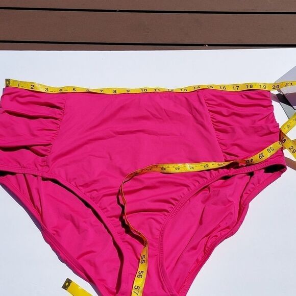 La Blanca Pink Island Goddess High Waist Bottom - Picture 5 of 7